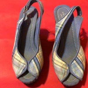 🌞 Super cute & Comfy Blue Wedges